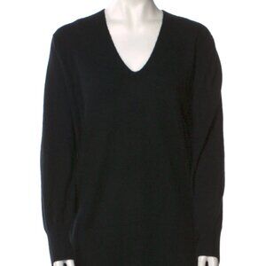 Gently Used White & Warren Cashmere V Neck Tunic Sweater Size L